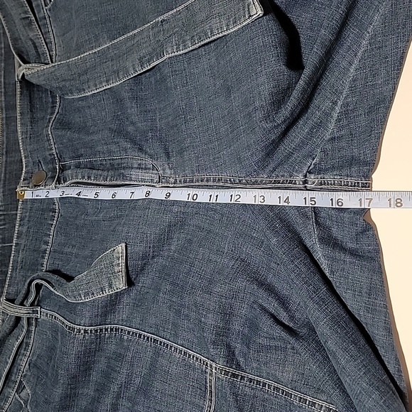 NWT Lane Bryant Chambray Belted Straight Leg Ankle Jeans Denim Pants Blue 26 - Picture 10 of 12